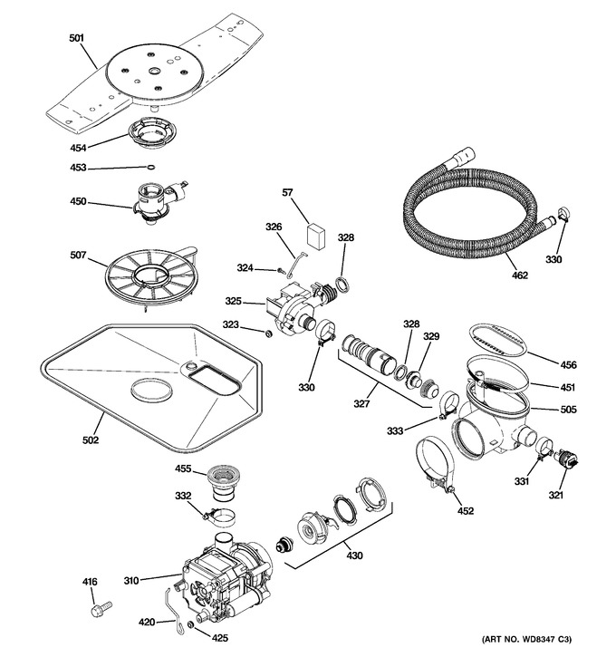 Diagram for PDWF680R30SS