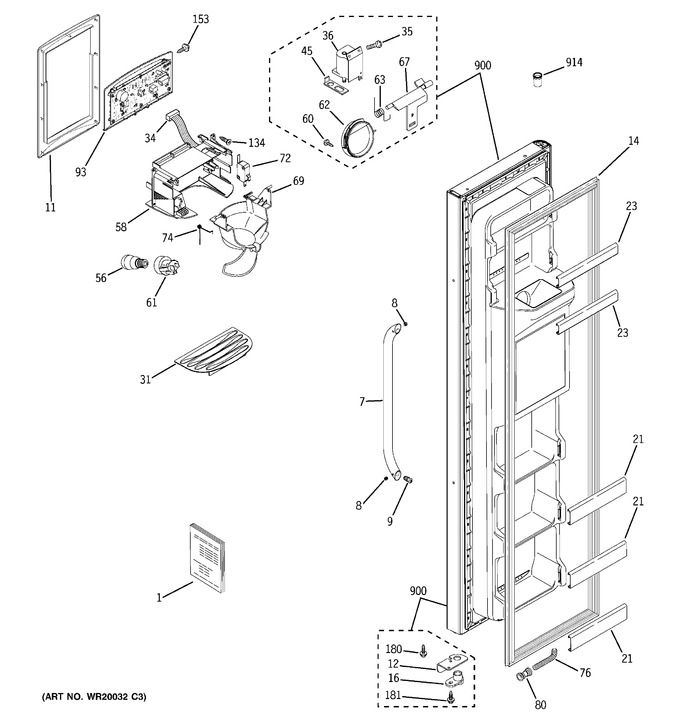 Diagram for GSH25JSXBSS