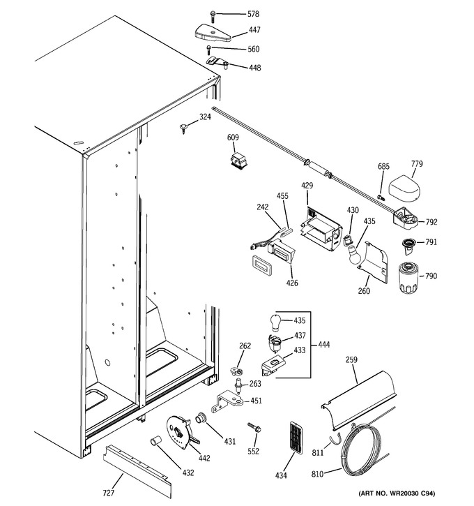 Diagram for GSH25JFXABB