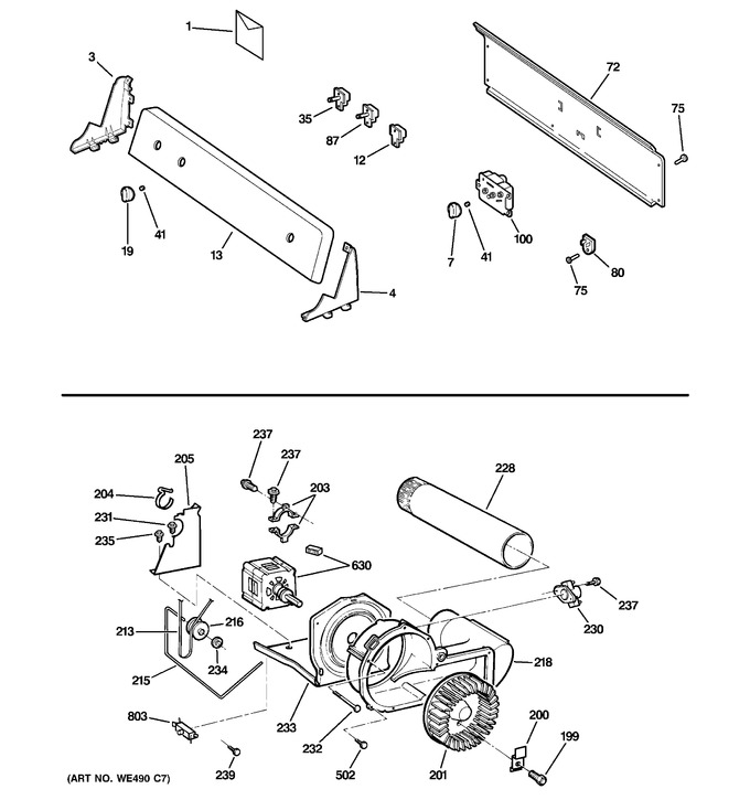 Diagram for DBXR463EG0WW