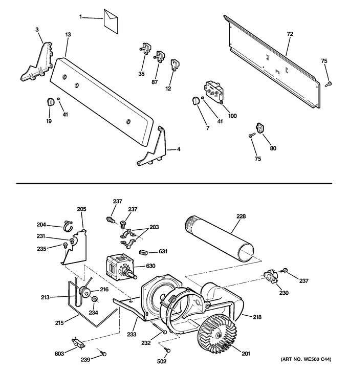 Diagram for DBXR463EG2WW