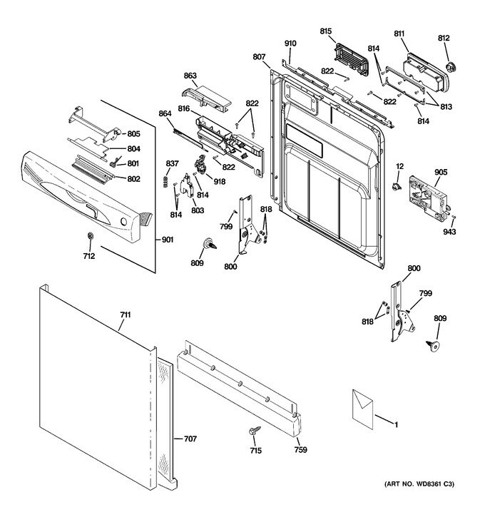 Diagram for GDWF100V40BB