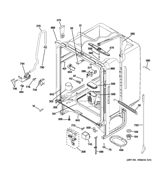 Diagram for GLD4604V00WW