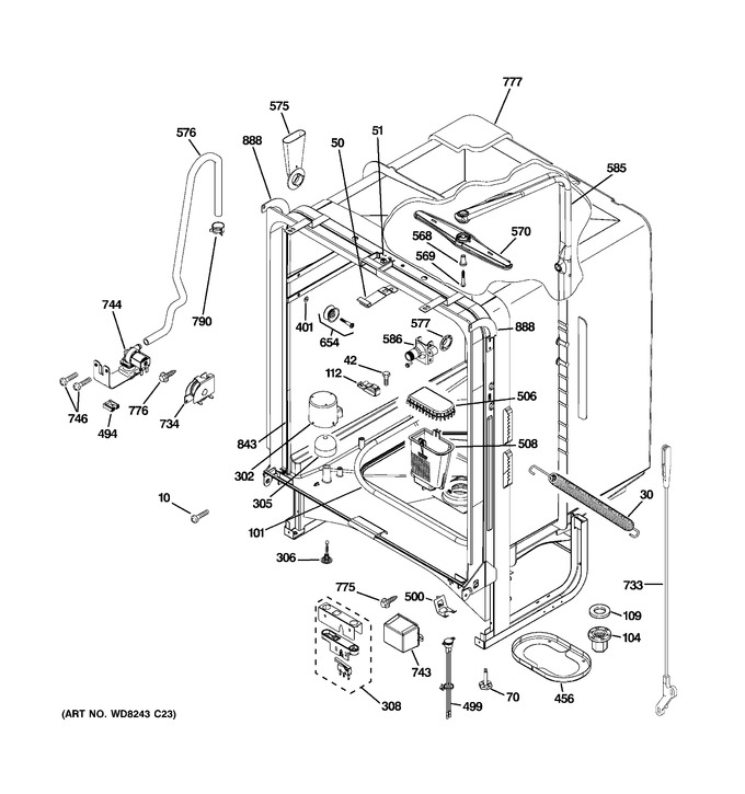 Diagram for GLD5604V00WW