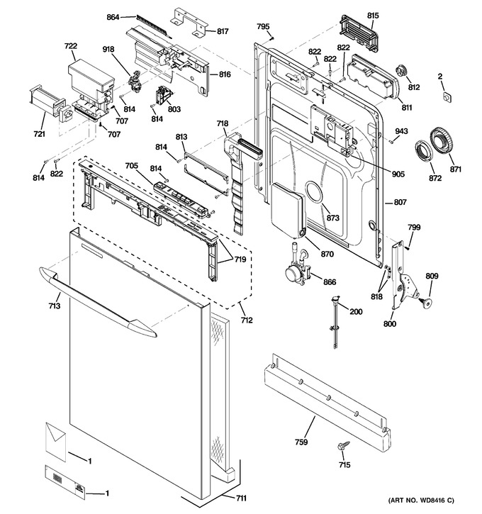 Diagram for PDWT380V00SS