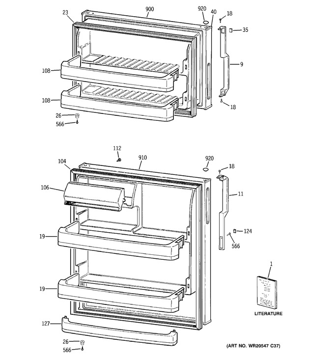 Diagram for GTH18EBT2RWW