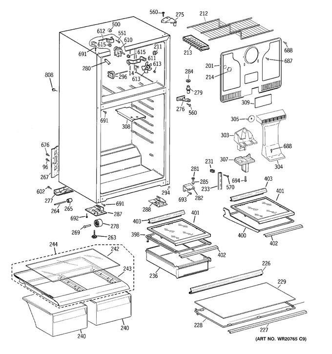 Diagram for GTH18EBT2RWW