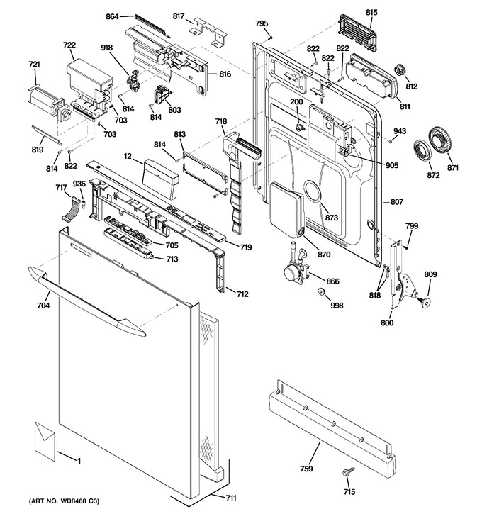 Diagram for PDWT300V50WW