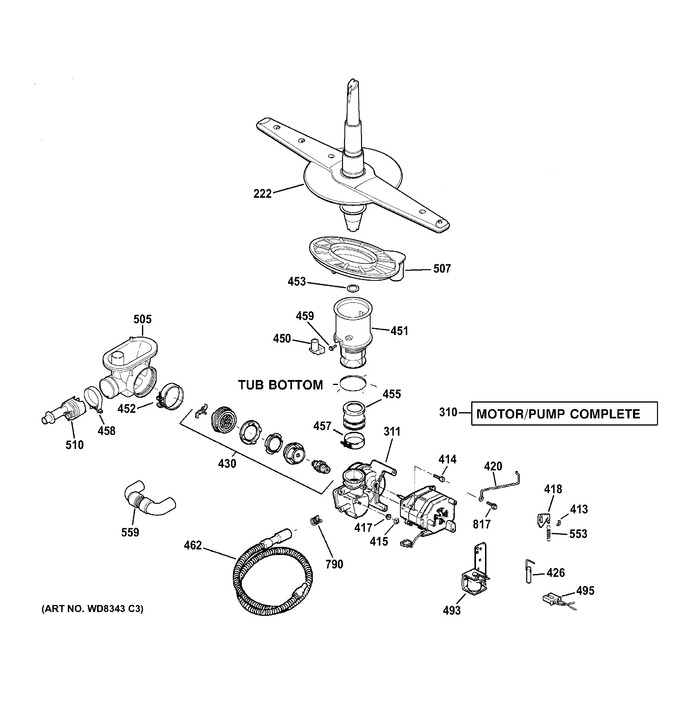 Diagram for GSD2300V35WW