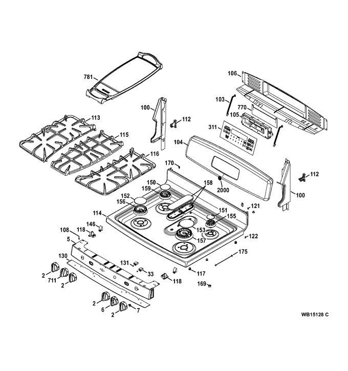 Diagram for JGB870SET1SS