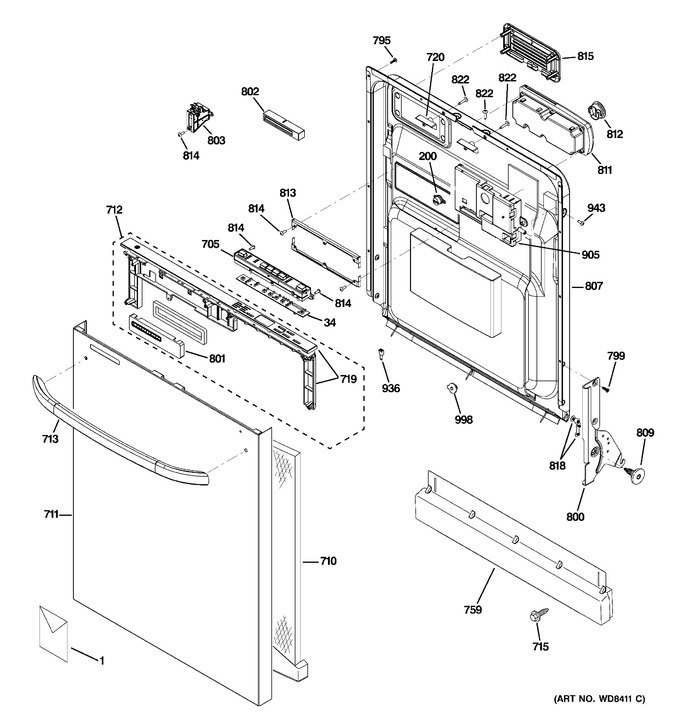 Diagram for GLD7708V00WW