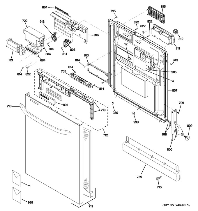 Diagram for GDWT608V00WW