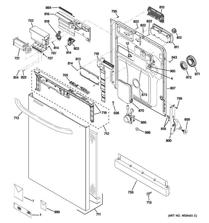 Diagram for GDWT708V00BB