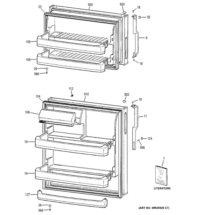 Diagram for GTS18CBDHRWW