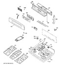 Diagram for 2 - Control Panel & Cooktop