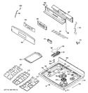 Diagram for 2 - Control Panel & Cooktop