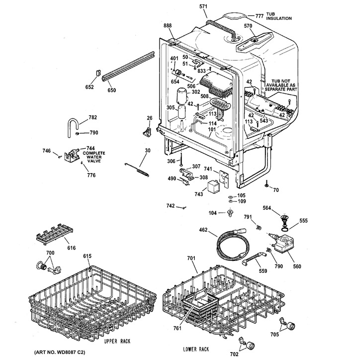 Diagram for GSD4800G00WW