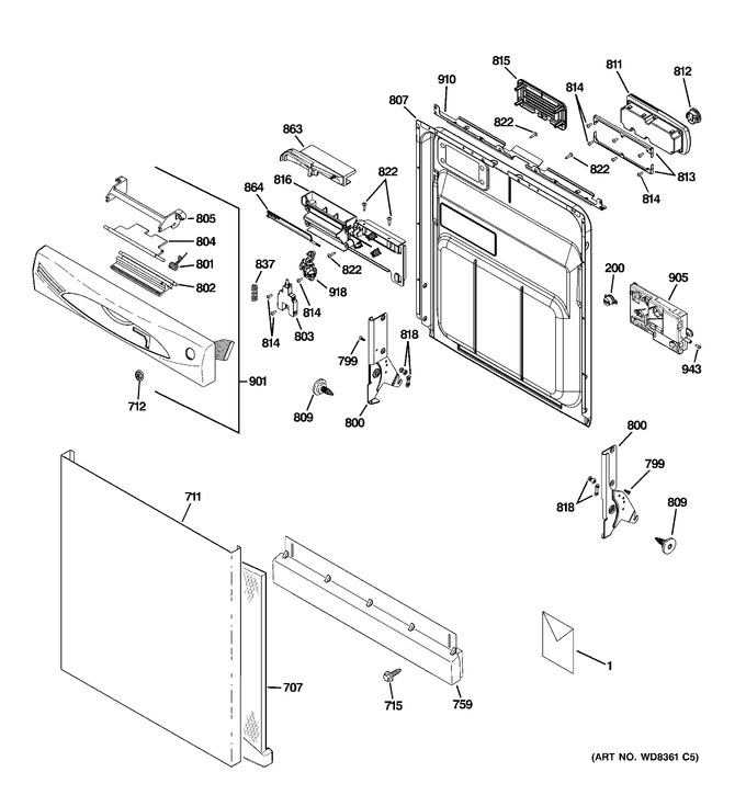 Diagram for GDWF100V55WW