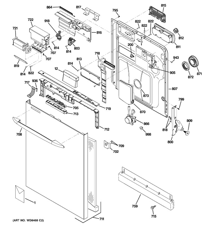 Diagram for GDWT708V55BB
