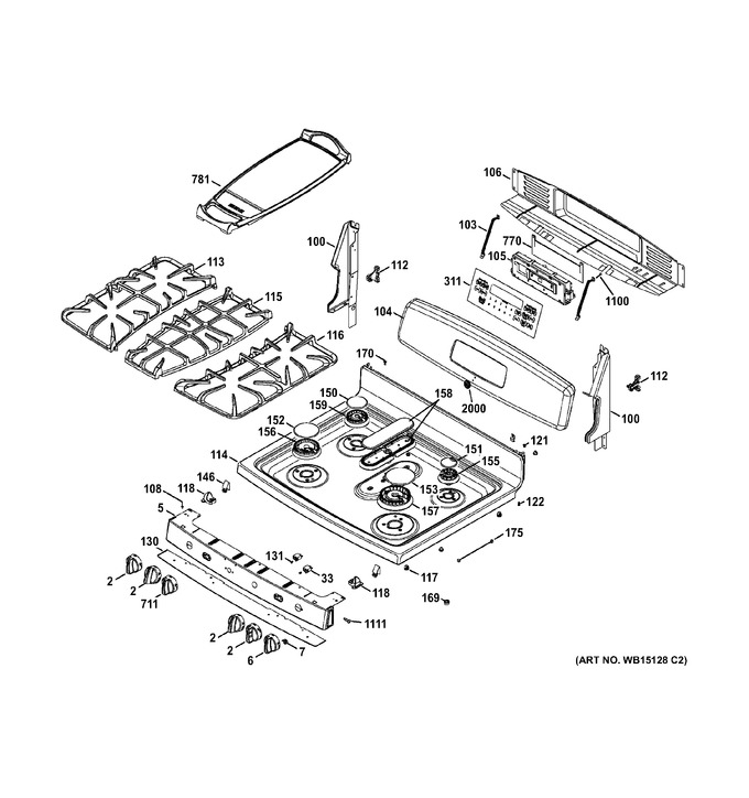 Diagram for JGB870DET2WW