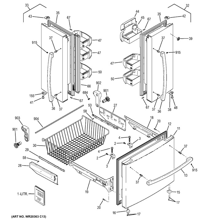 Diagram for GNE22GGEAFWW