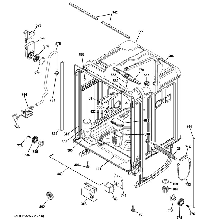 Diagram for PDW8200J01WW