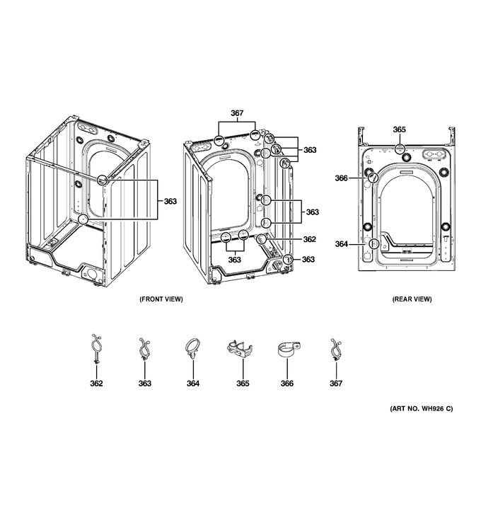 Diagram for WCVH4800K2WW