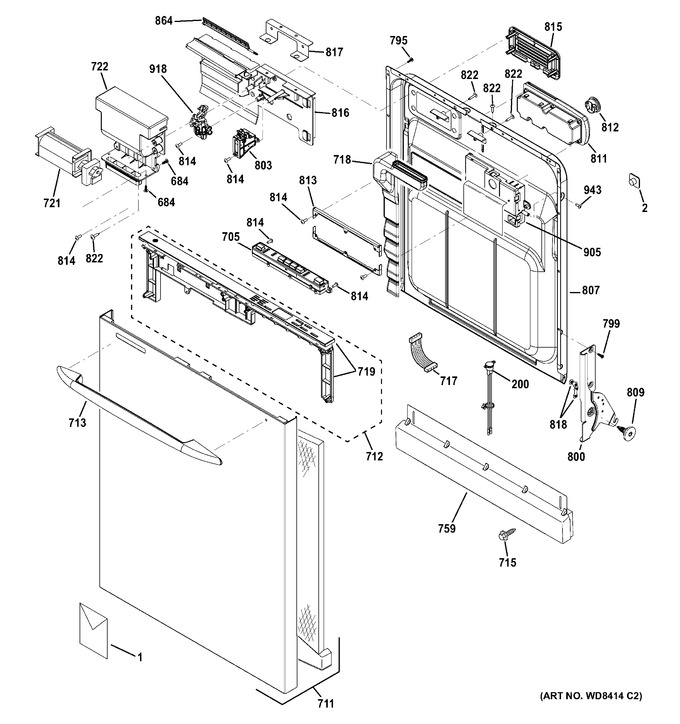Diagram for PDWT200V00WW