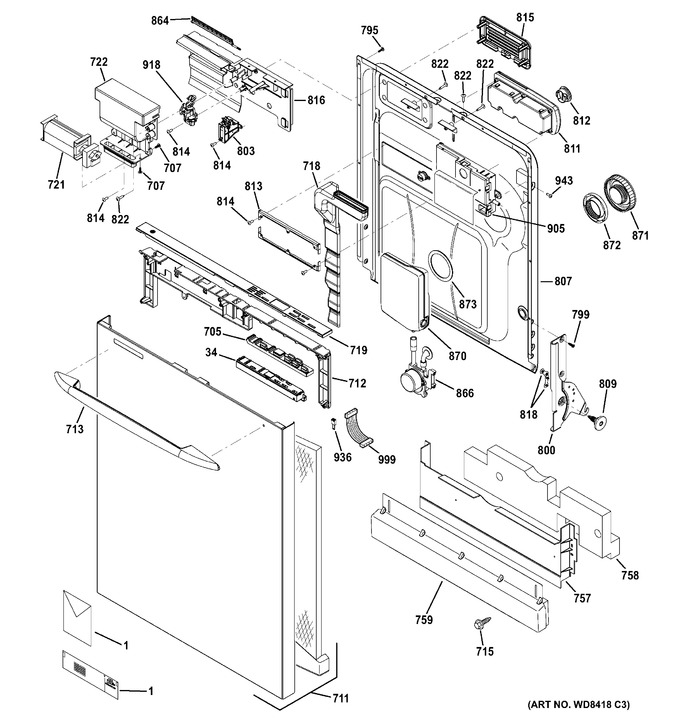 Diagram for PDWT580V00SS