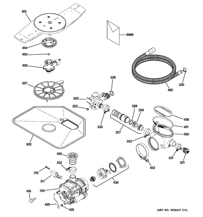 Diagram for PDWT585V00SS