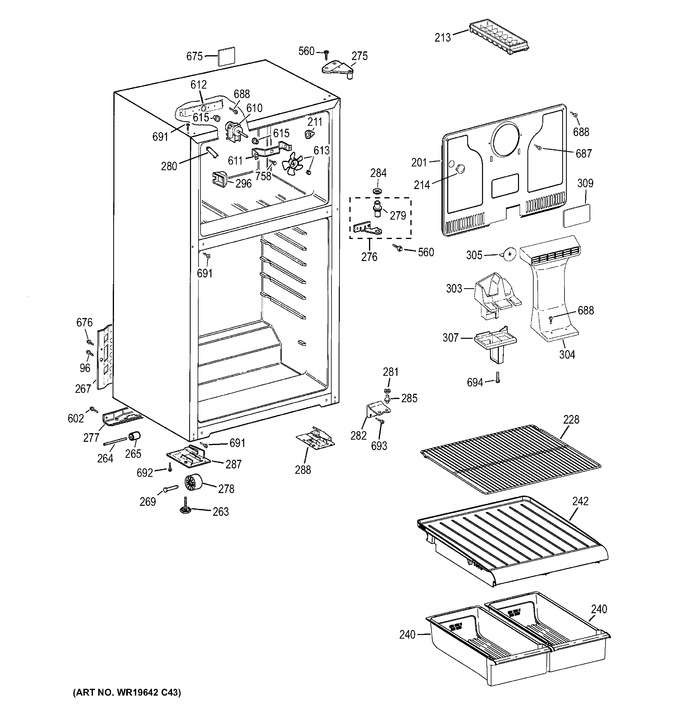 Diagram for HTN16BBEFRWW