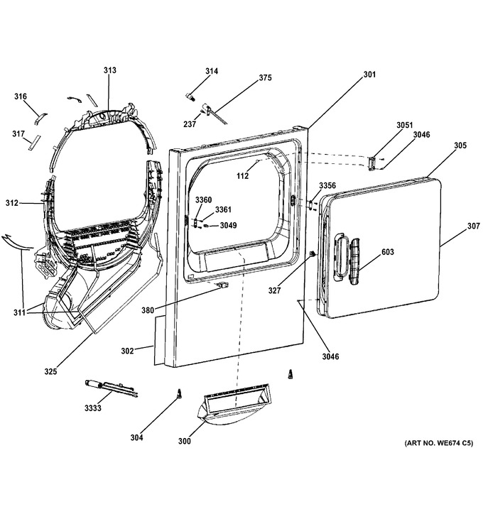 Diagram for GTDN550ED3WW