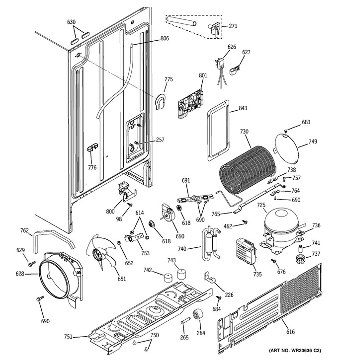 Diagram for GSH25GGCBWW