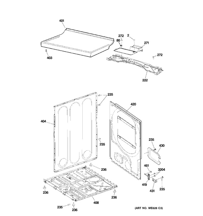 Diagram for GTDX400ED1WS