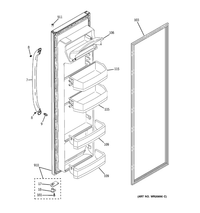 Diagram for GSH25JGDE BB