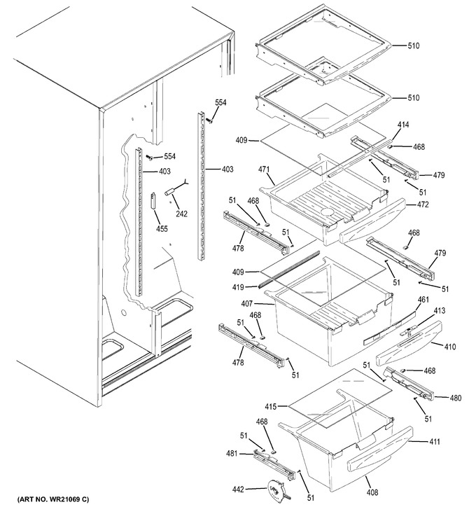 Diagram for GSL25JGDE LS