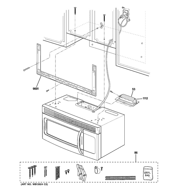 Diagram for JVM1540DM5WW