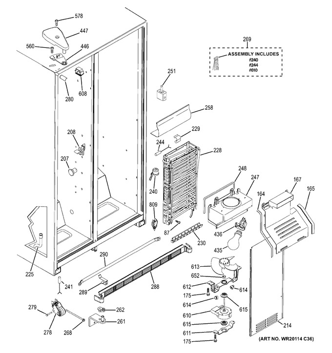 Diagram for GSH25JGDCBB