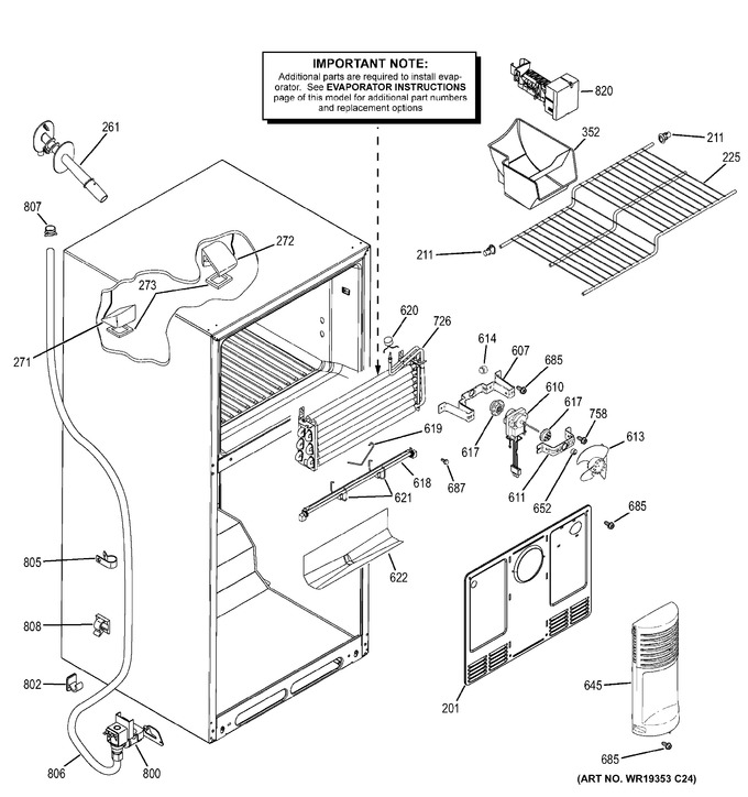 Diagram for GTH18ECELRBB