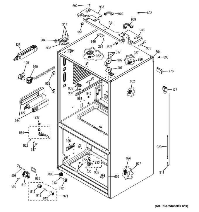 Diagram for GFE27GGDEBB