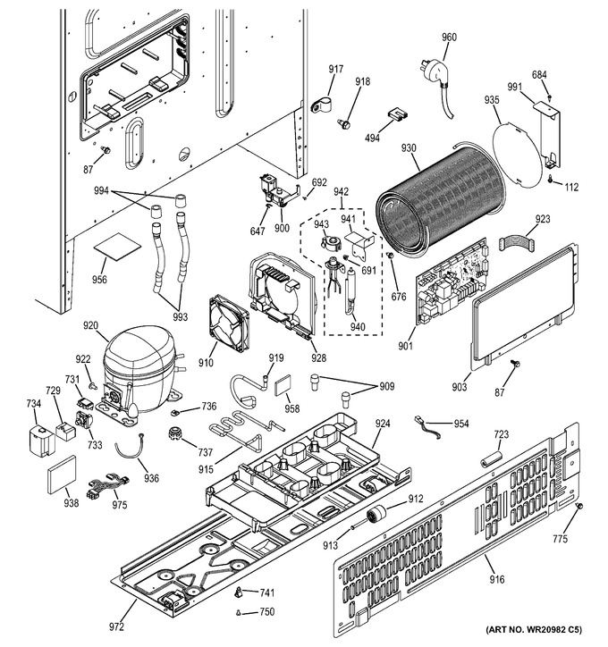 Diagram for GFE27GGDAWW