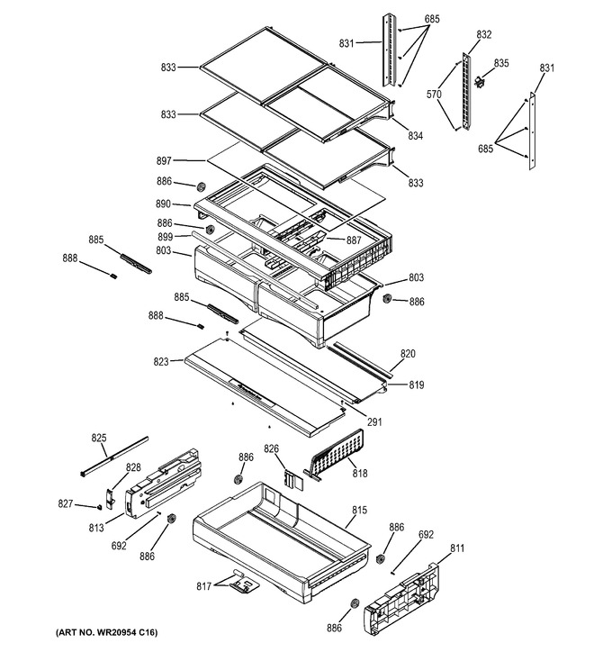 Diagram for GFE27GGDAWW