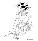 Diagram for 1 - Control Panel & Cooktop