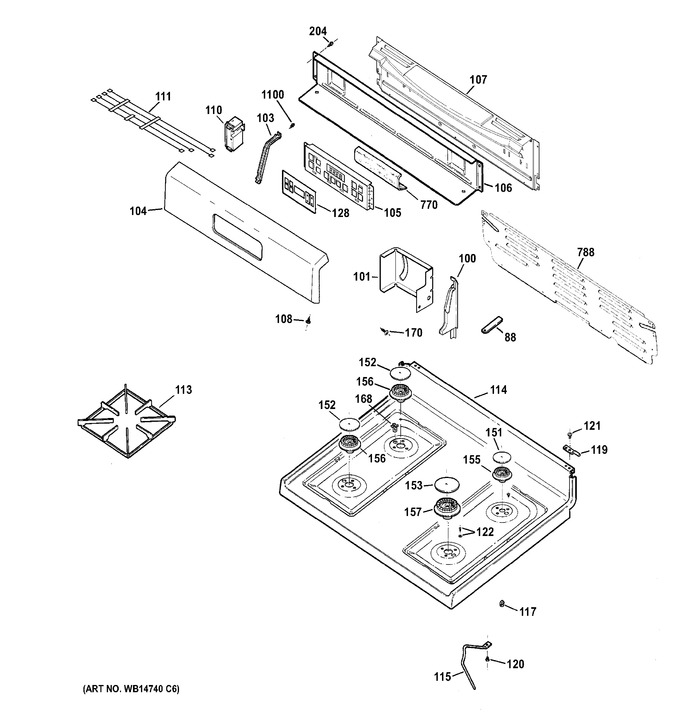 Diagram for RGB780REH1SS