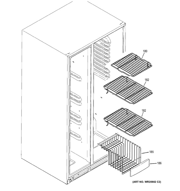 Diagram for GSS25CGHBCWW