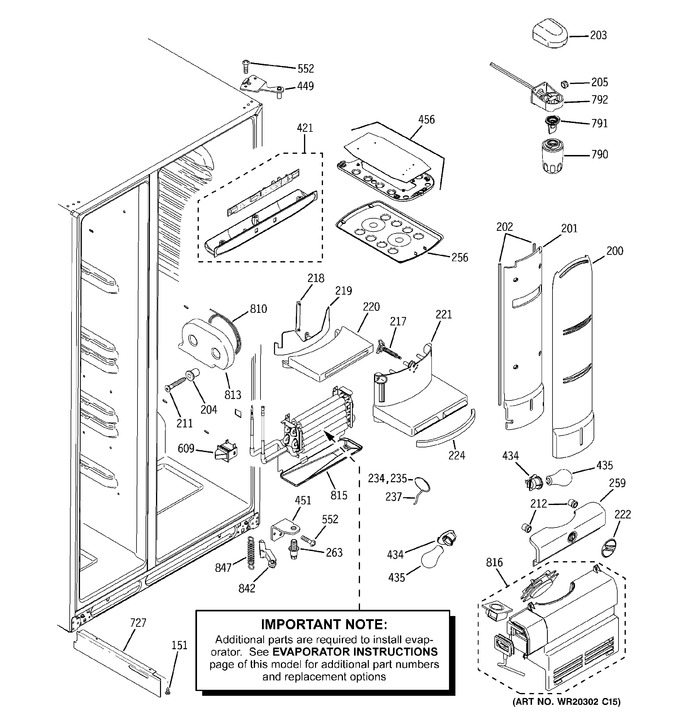 Diagram for ZFSB25DXCSS