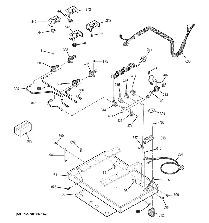 Diagram for JGP940BEK3BB