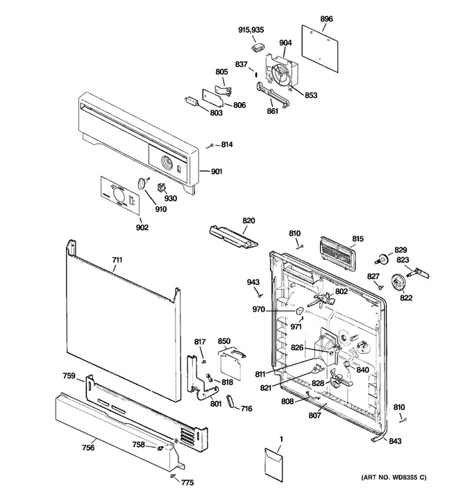 Diagram for HDA2100V00WW