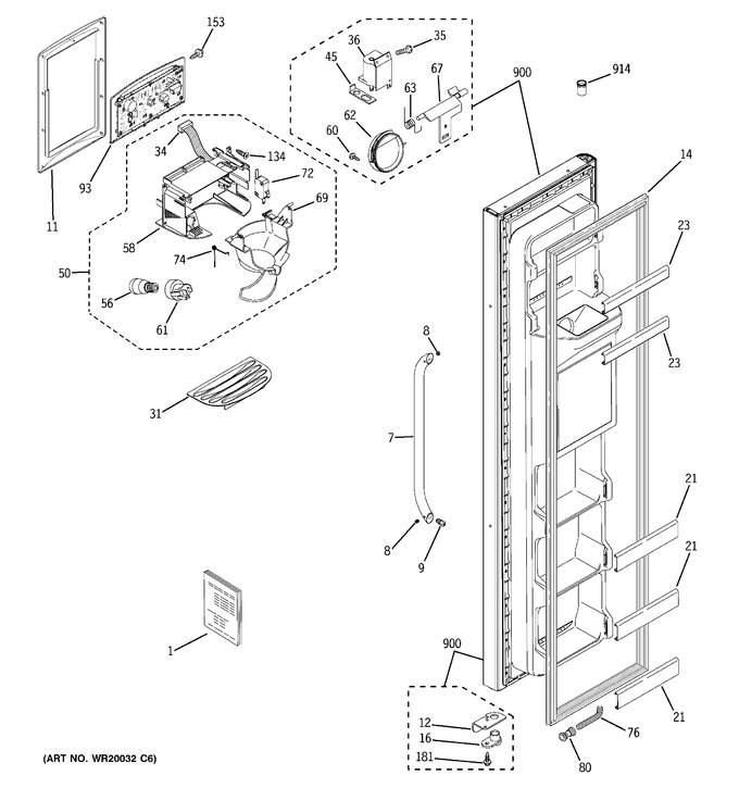Diagram for GSH25ISXBSS
