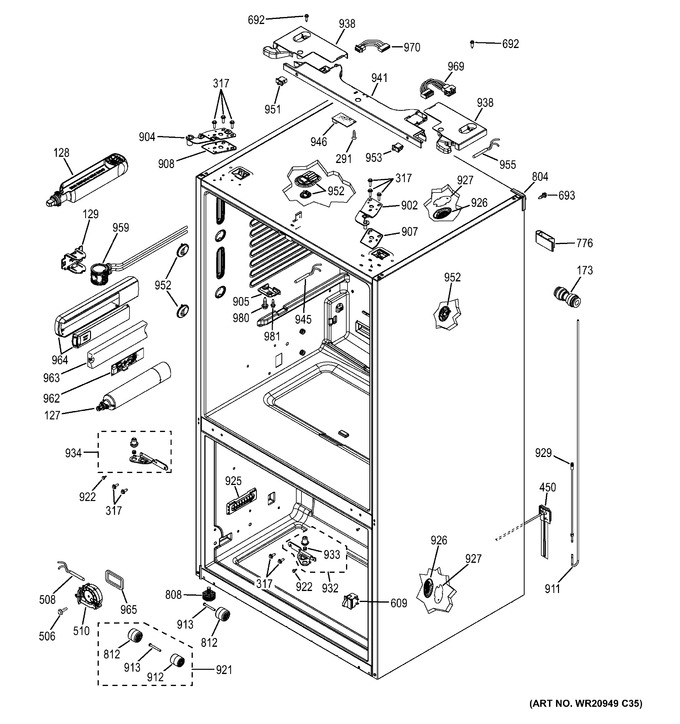 Diagram for GFE28HSHBSS